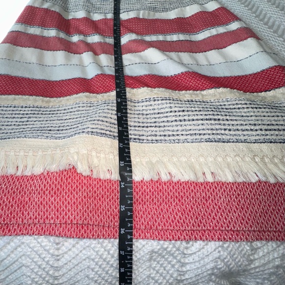 Women's J. McLaughlin Arroyo Sleeveless Split V Neck Striped Dress - Medium - Picture 9 of 9